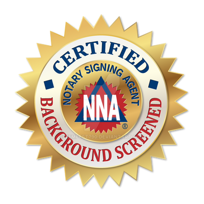 Certified Notary Signing Agent, background screened